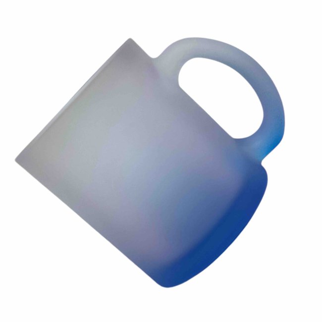 Tasse 330ml satiniert blau - CfL Logo